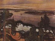 Edvard Munch Train painting